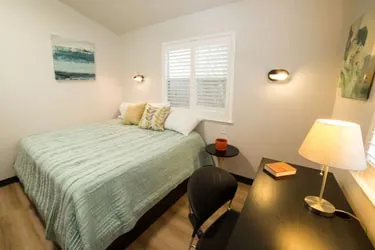 Private bedroom in Briarwood's executive detox program in Houston
